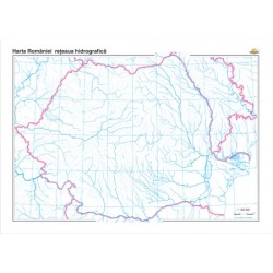 Romania: Harta retelei hidrografice