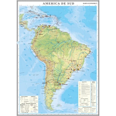 America de Sud. Harta economica