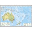 Harta economica a Australiei si Oceaniei