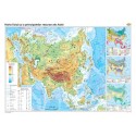 Harta fizico-geografica si a principalelor resurse naturale de subsol a Asiei