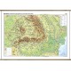 Harta fizico-geografica si a resurselor naturale de subsol a Romaniei