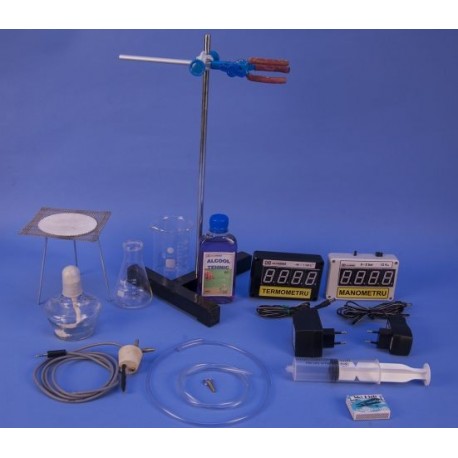 Dispozitiv de verificare a legilor gazului ideal cu instrumente electronice