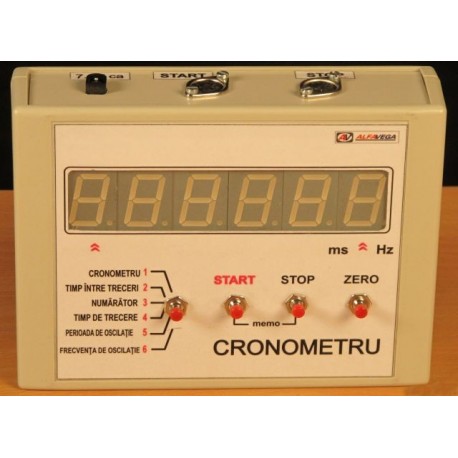 Cronometru electronic pentru experimente demonstrative