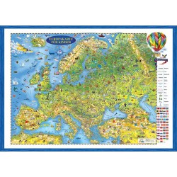 Europakarte fur kinder - 3D Reliefkarte