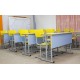 Banca scolara dubla fixa cu 2 scaune reglabile - QUARZ-G