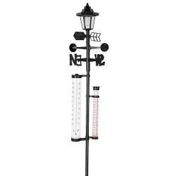 Statie meteo SWS29 cu  pluviometru, termometru, lampa solara