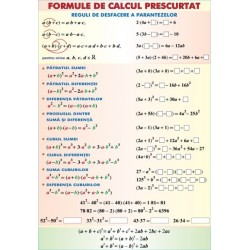 Formule de calcul prescurtat/Arii 