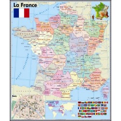 Harta murala "La France"