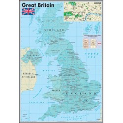 Great Britan Harta murala 